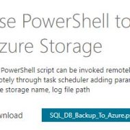 Powershell / Use PowerShell to Backup all user databases to Azure Storage