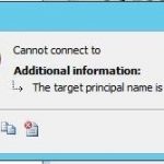 SQL Server / The target principal name is incorrect. Cannot generate SSPI context