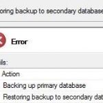 SQL Server / Initialize Secondary Database / Generate a full backup of the primary database using SSMS transaction log shipping GUI issue