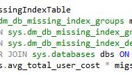 SQL Server / Missing Indexes Query / DMV / Email Alert